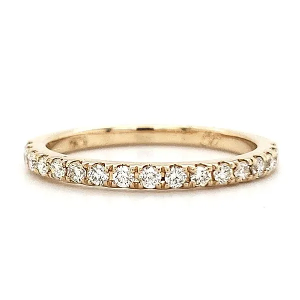 14K Yellow Gold Common Prong 0.50 Carat Diamond Band Quality Gem LLC Bethel, CT