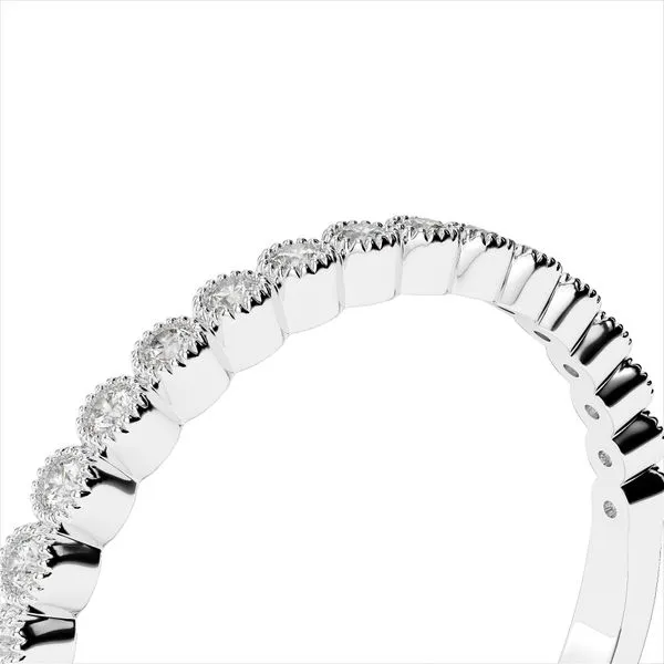 14K White Gold Diamond band Image 2 Quality Gem LLC Bethel, CT