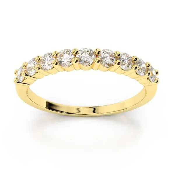 14K Yellow Gold Common Prong 0.50 Carat Diamond Band Quality Gem LLC Bethel, CT