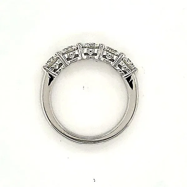 14K White Gold Diamond Band Image 2 Quality Gem LLC Bethel, CT