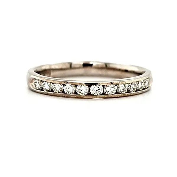 14K white Gold Channel Set Diamond Band Size 6.75 Quality Gem LLC Bethel, CT