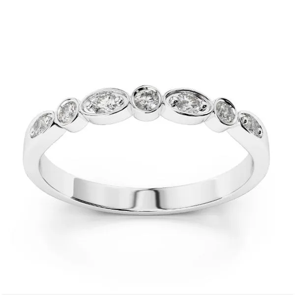 14K White Gold Diamond Band Size 6.75 Quality Gem LLC Bethel, CT