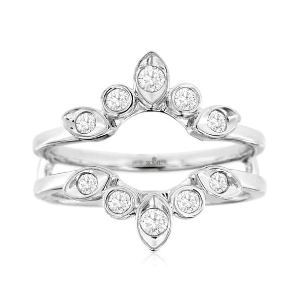 14K White Gold Bezel Diamond Insert Ring Quality Gem LLC Bethel, CT