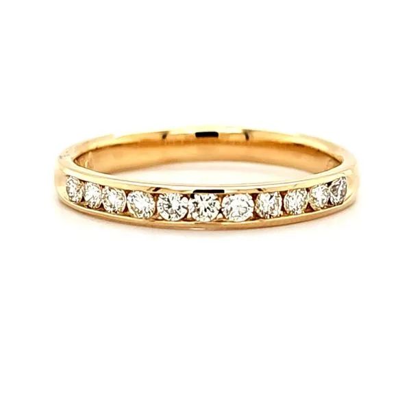 14K Yellow Gold Channel Set Diamond Band Size 7 Quality Gem LLC Bethel, CT