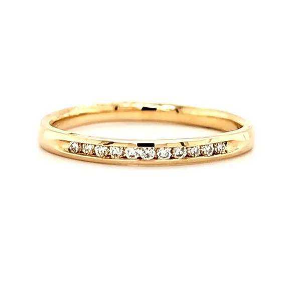 14K Yellow Gold Channel Set Diamond Band Size 7 Quality Gem LLC Bethel, CT