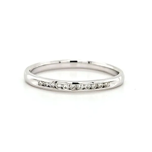 14K White Gold Channel Set Diamond Band Size 7 Quality Gem LLC Bethel, CT