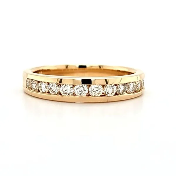 14K Yellow Gold Channel Set Diamond Band Size 6.75 Quality Gem LLC Bethel, CT