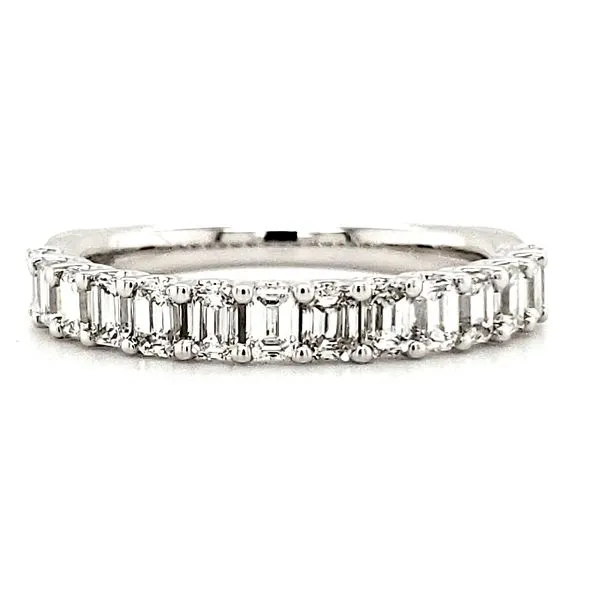 14K White Gold Emerald Cut Diamond Band Size 6.5 Quality Gem LLC Bethel, CT