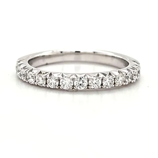 14 Karat White Gold Split Prong Wedding Band Size 6.25 Quality Gem LLC Bethel, CT