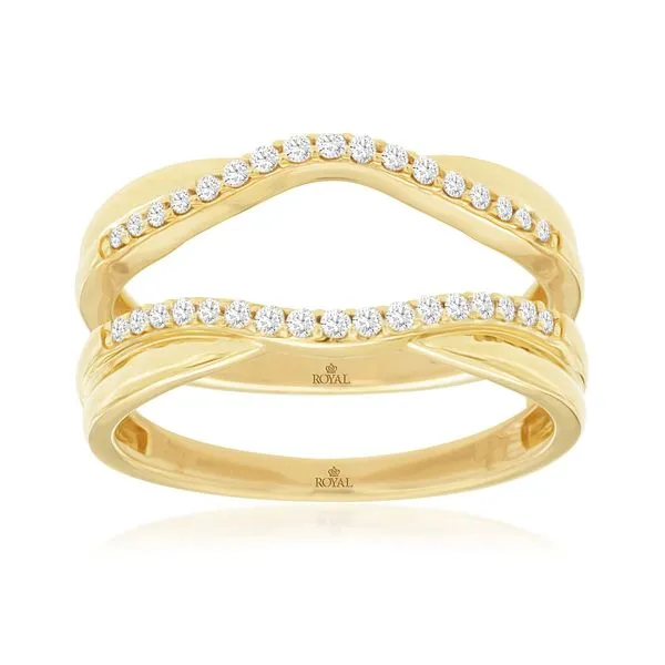 14K Yellow Gold Diamond Insert Ring Size 7 Quality Gem LLC Bethel, CT