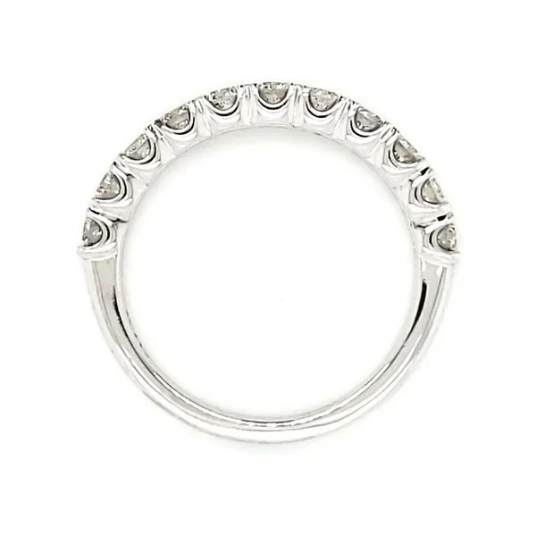 14K White Gold Diamond Band Size 7 Image 2 Quality Gem LLC Bethel, CT
