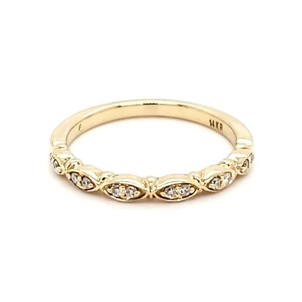 14K Yellow Gold Stackable Diamond Fashion Band Quality Gem LLC Bethel, CT