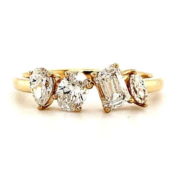 14K Yellow Gold Multi-Shape Diamond Fashion Band Quality Gem LLC Bethel, CT