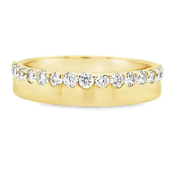 14K Yellow Gold Diamond Edge Ring Size 6.25 Quality Gem LLC Bethel, CT