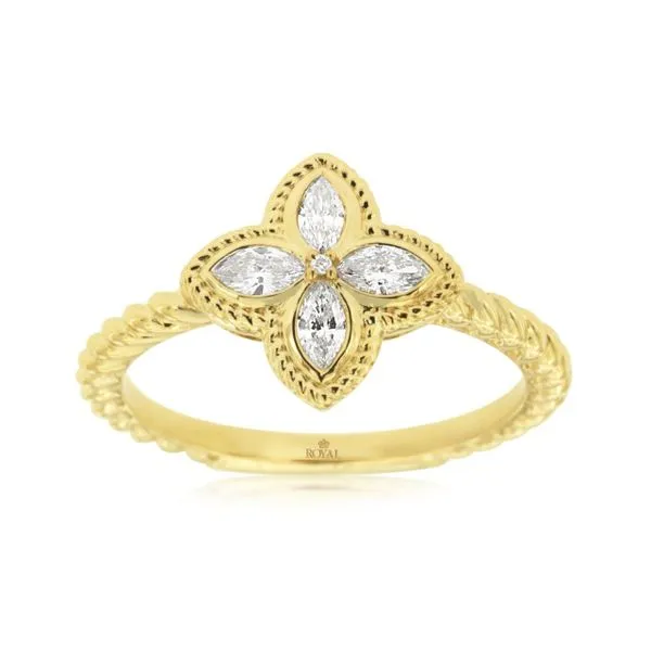 14K Yellow Gold Marquise Diamond Ring Size 7 Quality Gem LLC Bethel, CT