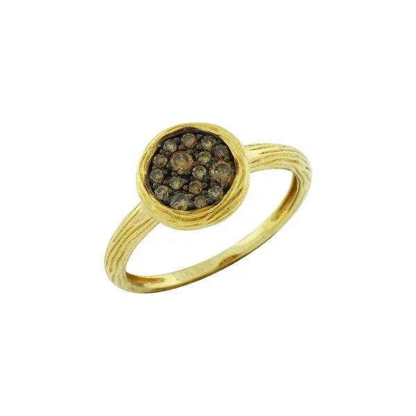 14K Yellow Gold Mocha Diamond Ring Size 7 Quality Gem LLC Bethel, CT