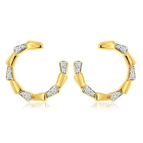 14K Yellow Gold Segmented 