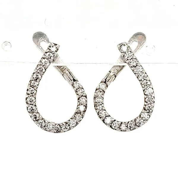 14K White Gold Front Facing Diamond 