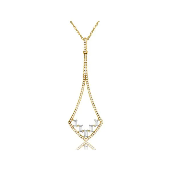 14K Yellow Gold Diamond Fashion Pendant Quality Gem LLC Bethel, CT