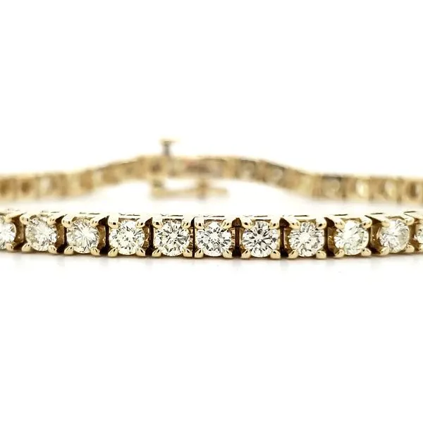 14K Yellow Gold Diamond Tennis Bracelet Quality Gem LLC Bethel, CT