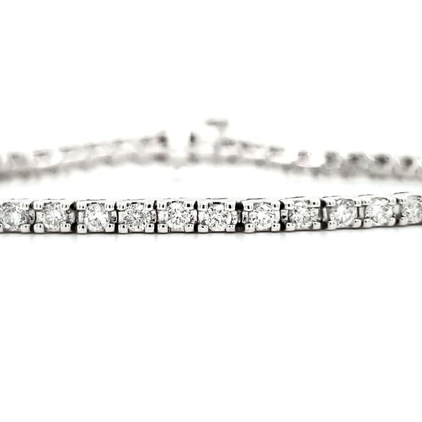 14K White Gold Diamond Tennis Bracelet Quality Gem LLC Bethel, CT