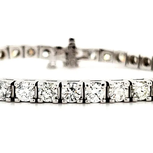 14K White Gold 4 Prong Tennis Bracelet length 7 Inches Quality Gem LLC Bethel, CT