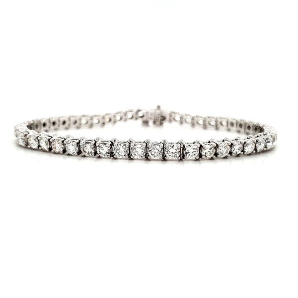14K White Gold Diamond Tennis Bracelet Length 7 Inches Quality Gem LLC Bethel, CT