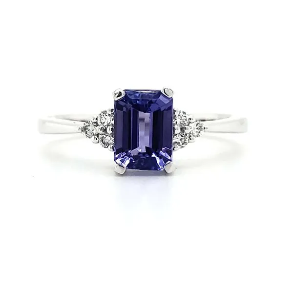 14K White Gold Tanzanite & Diamond Ring Quality Gem LLC Bethel, CT