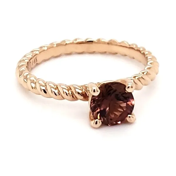 14K Rose Gold Pink Tourmaline Ring Image 2 Quality Gem LLC Bethel, CT