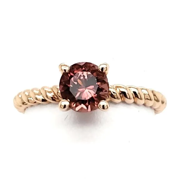 14K Rose Gold Pink Tourmaline Ring Image 3 Quality Gem LLC Bethel, CT