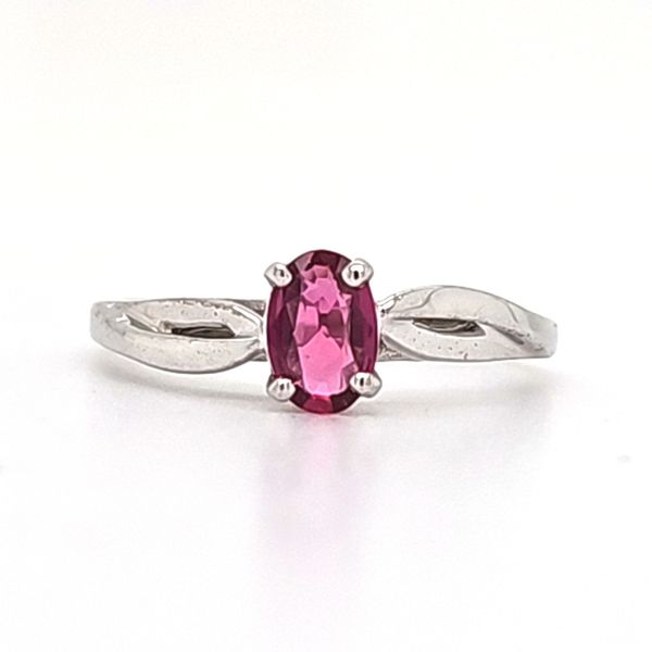 14K White Gold Ruby Swirl Ring Quality Gem LLC Bethel, CT