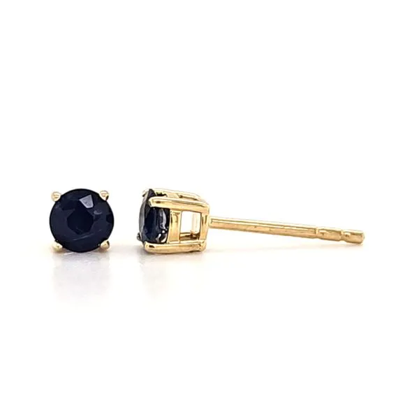 14K Yellow Gold Sapphire Stud Earrings Quality Gem LLC Bethel, CT