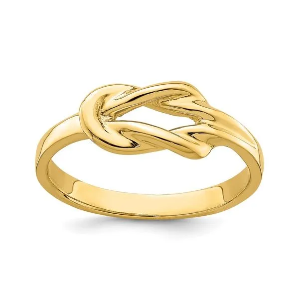 14K Yellow Gold Freeform Knot Ring Size 7 Quality Gem LLC Bethel, CT
