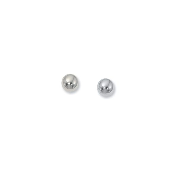 14K White Gold 5mm Ball Stud Earrings Quality Gem LLC Bethel, CT