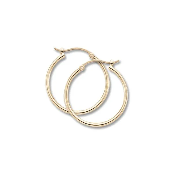 14K Yellow Gold Small Hoop Quality Gem LLC Bethel, CT