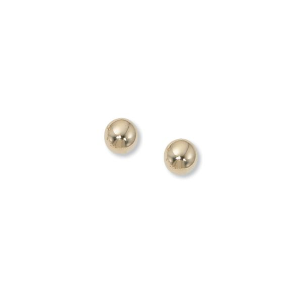 14K Yellow Gold 6mm Ball Stud Earrings Quality Gem LLC Bethel, CT