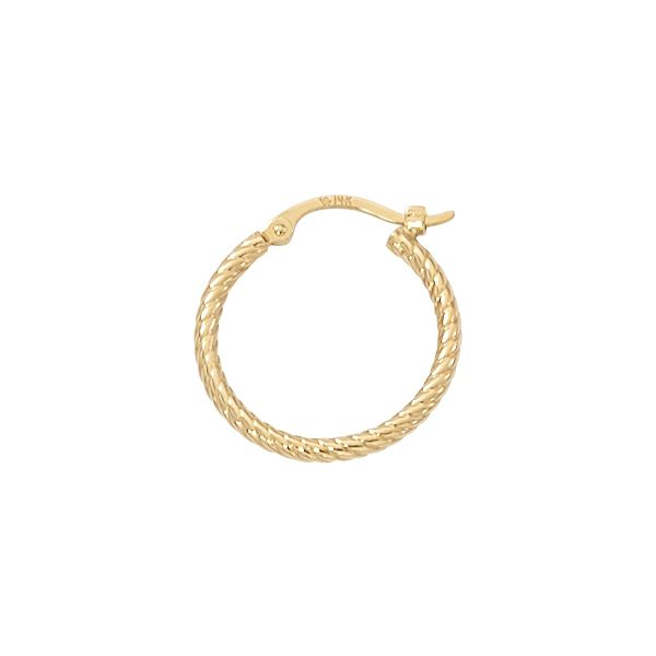 14K Yellow Gold Large Twisted Hoop Earrings Quality Gem LLC Bethel, CT