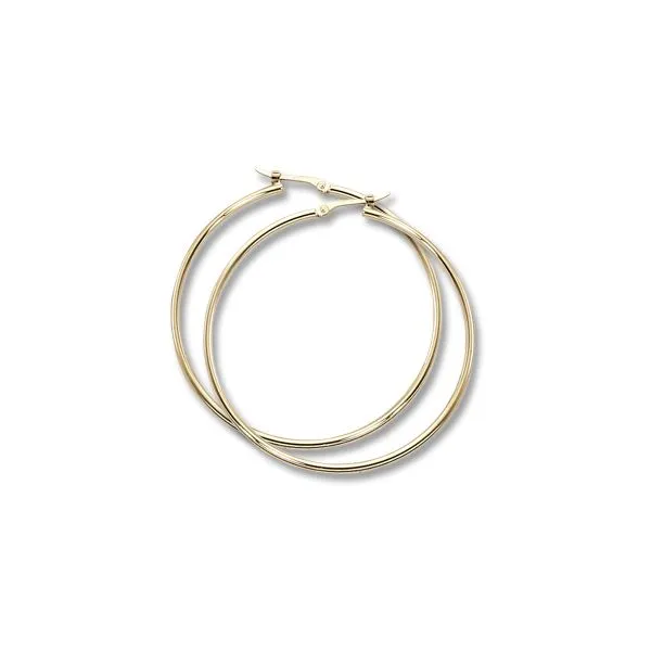 14K Yellow Gold Hoop Earrings Quality Gem LLC Bethel, CT
