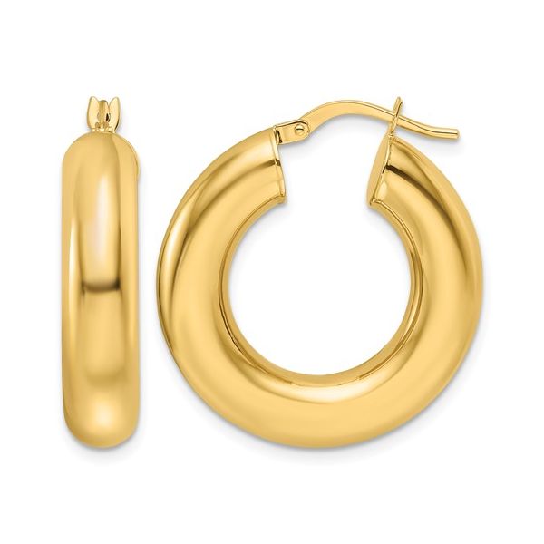 14K Yellow Gold Hoop earrings Quality Gem LLC Bethel, CT