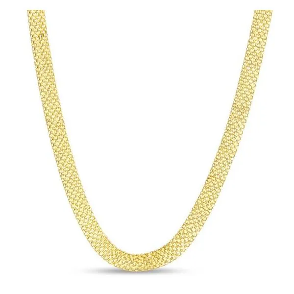 14K Yellow Gold 7mm Bismark Necklace Length 18 Inches Quality Gem LLC Bethel, CT