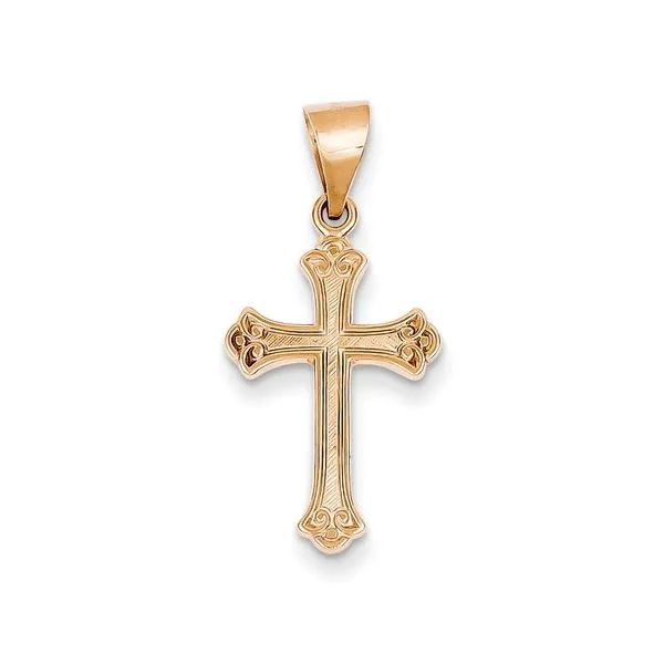 14K Rose Gold Cross Pendant Quality Gem LLC Bethel, CT