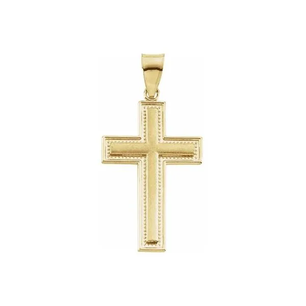 14K Yellow Gold Cross Pendant Quality Gem LLC Bethel, CT