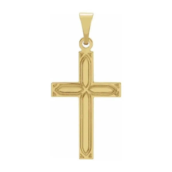14K Yellow Gold Cross Pendant Quality Gem LLC Bethel, CT