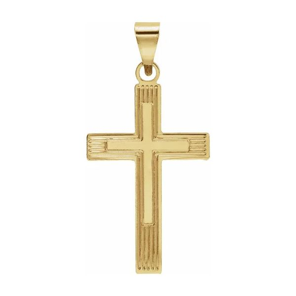 14K Yellow Gold Cross Pendant Quality Gem LLC Bethel, CT