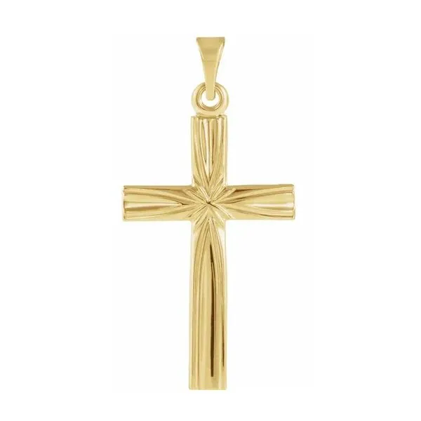 14K Yellow Gold Cross Pendant Quality Gem LLC Bethel, CT