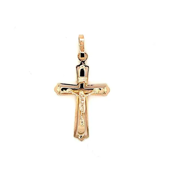 14K Yellow Gold Crucifix Cross Pendant Quality Gem LLC Bethel, CT