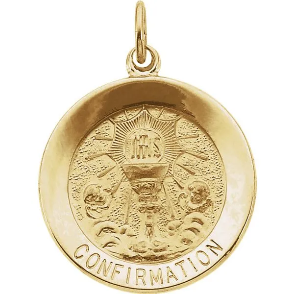 14K Yellow Gold Confirmation Medal Pendant Quality Gem LLC Bethel, CT