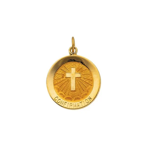14K Yellow Gold Confirmation Medal Pendant Quality Gem LLC Bethel, CT