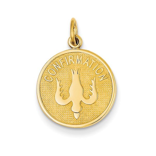 14K Yellow Gold Confirmation Medal Pendant Quality Gem LLC Bethel, CT