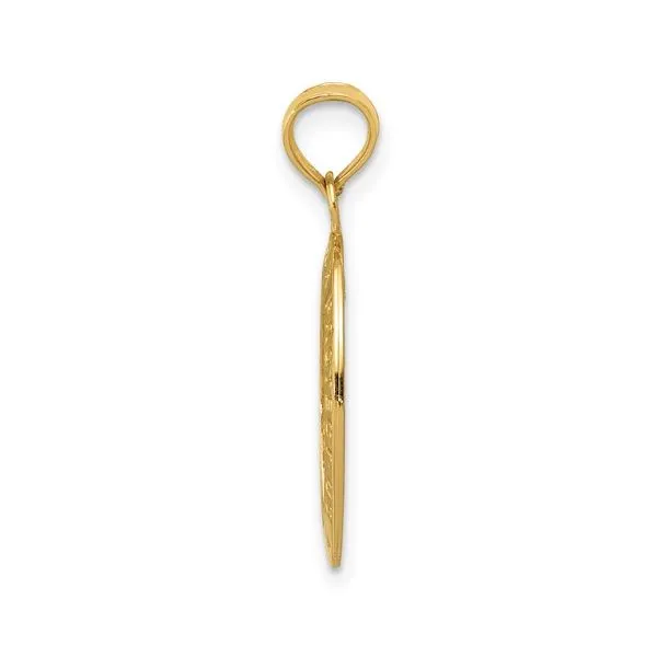 14K Yellow Gold Saint Christopher Medal Pendant Image 2 Quality Gem LLC Bethel, CT